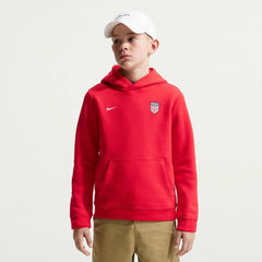 2026-27 USMNT Youth Club Pullover Hoodie University Red/Sail - Nike