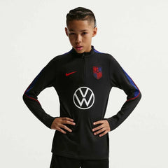 2026-27 USMNT Youth Strike Drill Top Black/Deep Royal Blue/Challenge Red - Nike