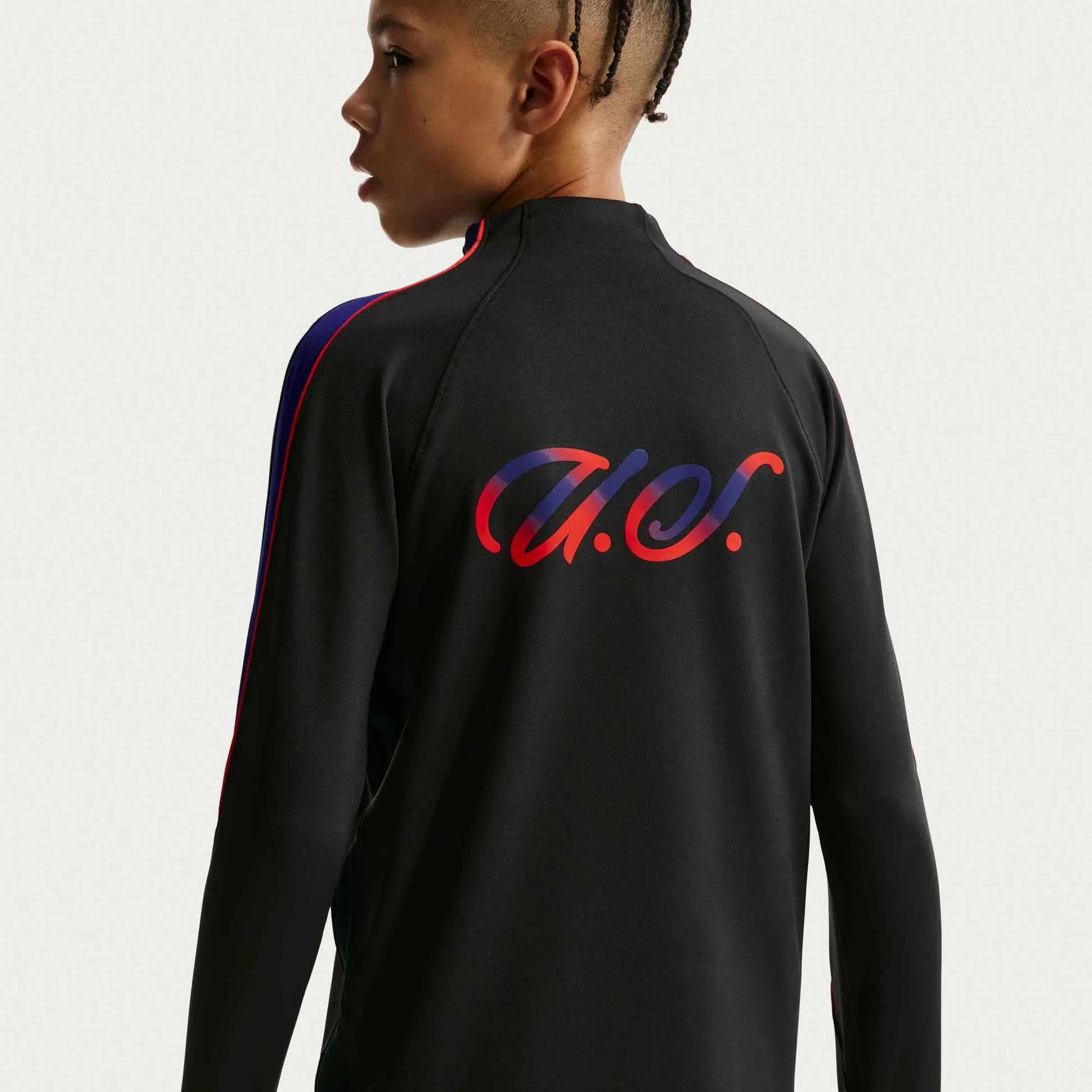 2026-27 USMNT Youth Strike Drill Top Black/Deep Royal Blue/Challenge Red - Nike