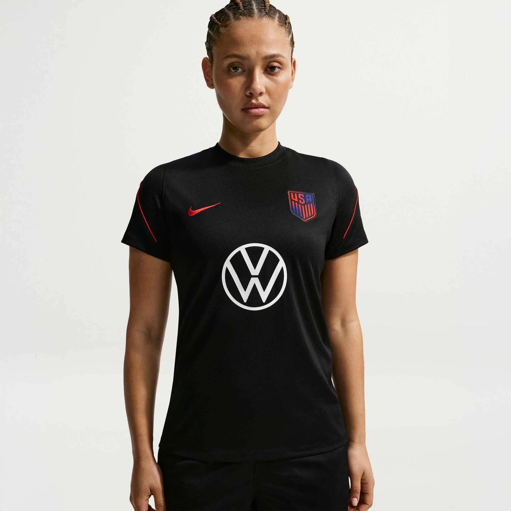 2026-27 USMNT Women's Strike Top Black/Black/Challenge Red - Nike