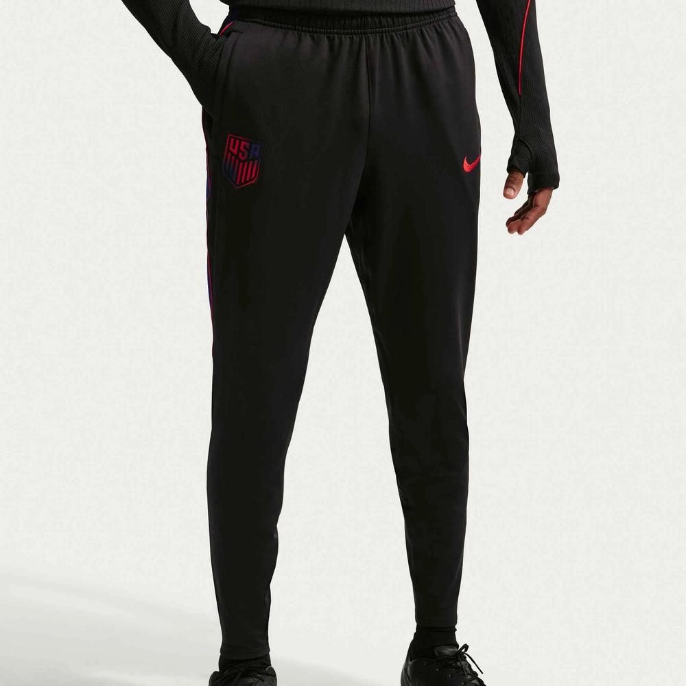 2026-27 USMNT Men's Strike KPZ Pants Black/Deep Royal Blue/Challenge Red - Nike
