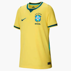2026-27 Brazil Youth Stadium Home Soccer Jersey Canary/Light Menta/Geode Teal - Nike