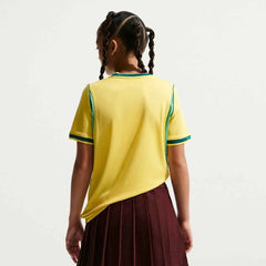 2026-27 Brazil Youth Stadium Home Soccer Jersey Canary/Light Menta/Geode Teal - Nike