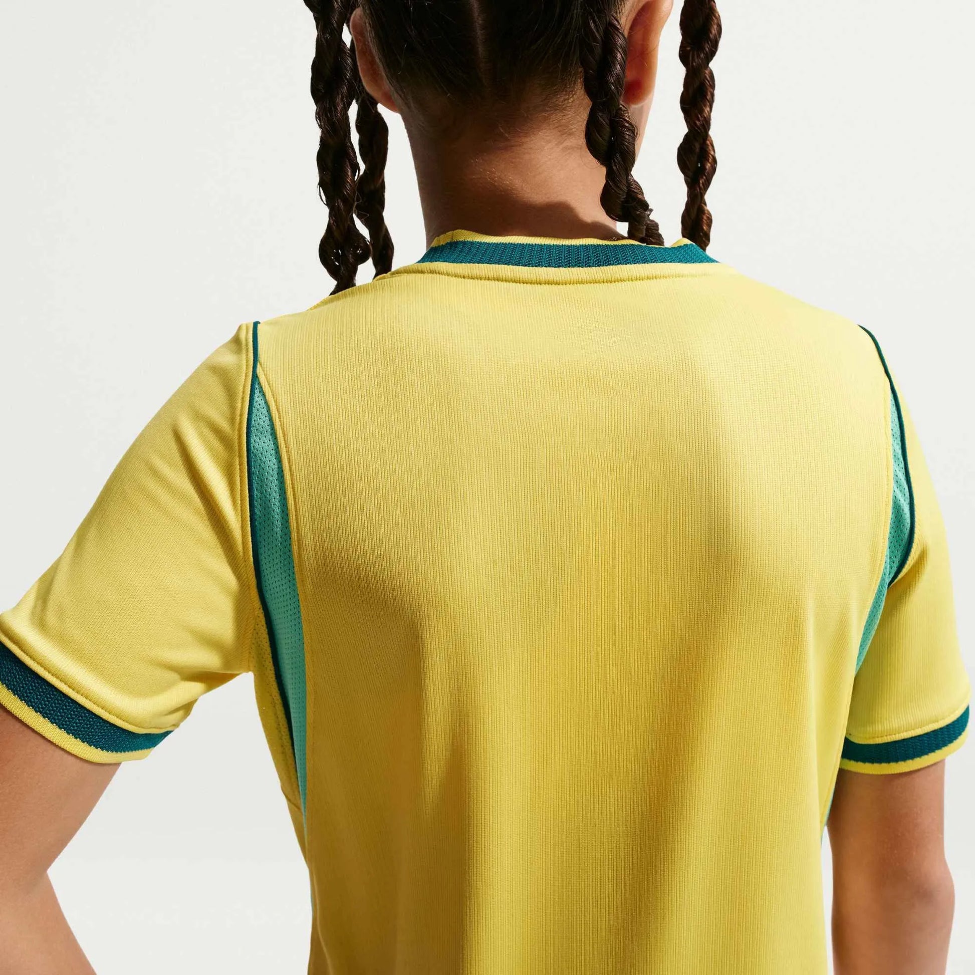 2026-27 Brazil Youth Stadium Home Soccer Jersey Canary/Light Menta/Geode Teal - Nike