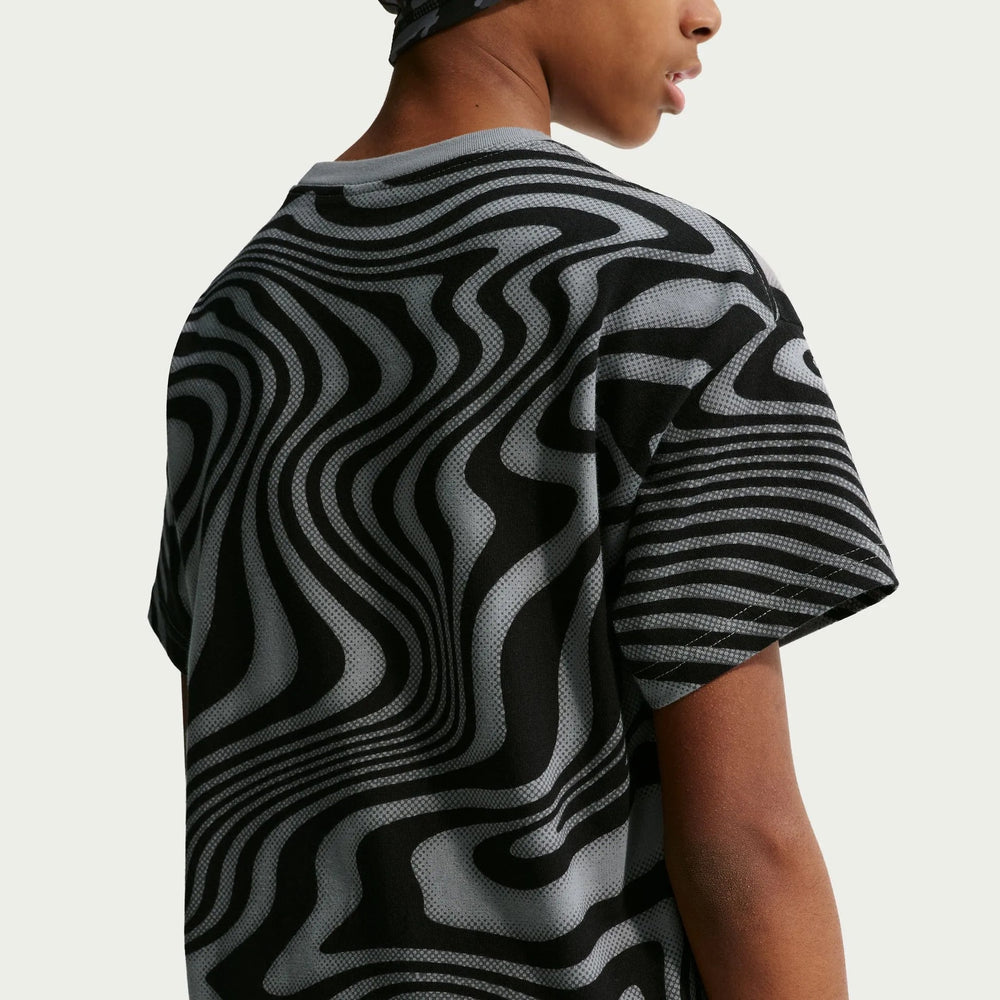 2026-27 Brazil Youth All Over Print Tee Dark Steel Grey - Nike