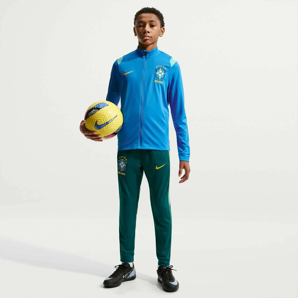 2026-27 Brazil Youth Academy Pro Track Suit LT Photo Blue/Geode Teal/Midwest Gold - Nike