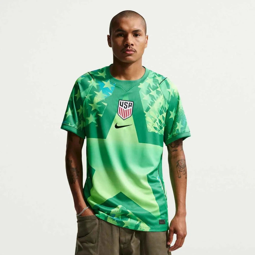 2026-27 USMNT Men's Stadium Goalkeeper Soccer Jersey Stadium Green/Black/Black - Nike