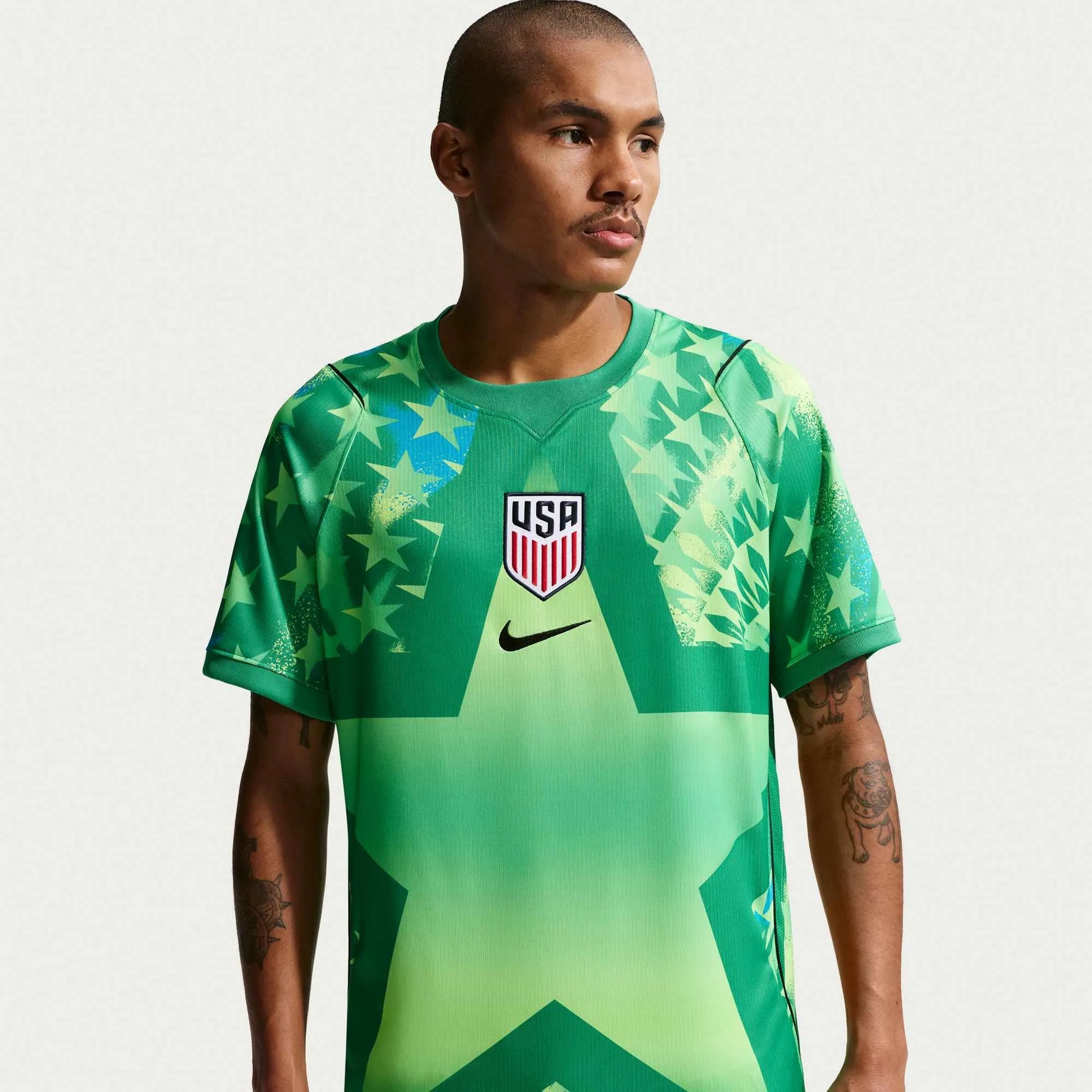 2026-27 USMNT Men's Stadium Goalkeeper Soccer Jersey Stadium Green/Black/Black - Nike