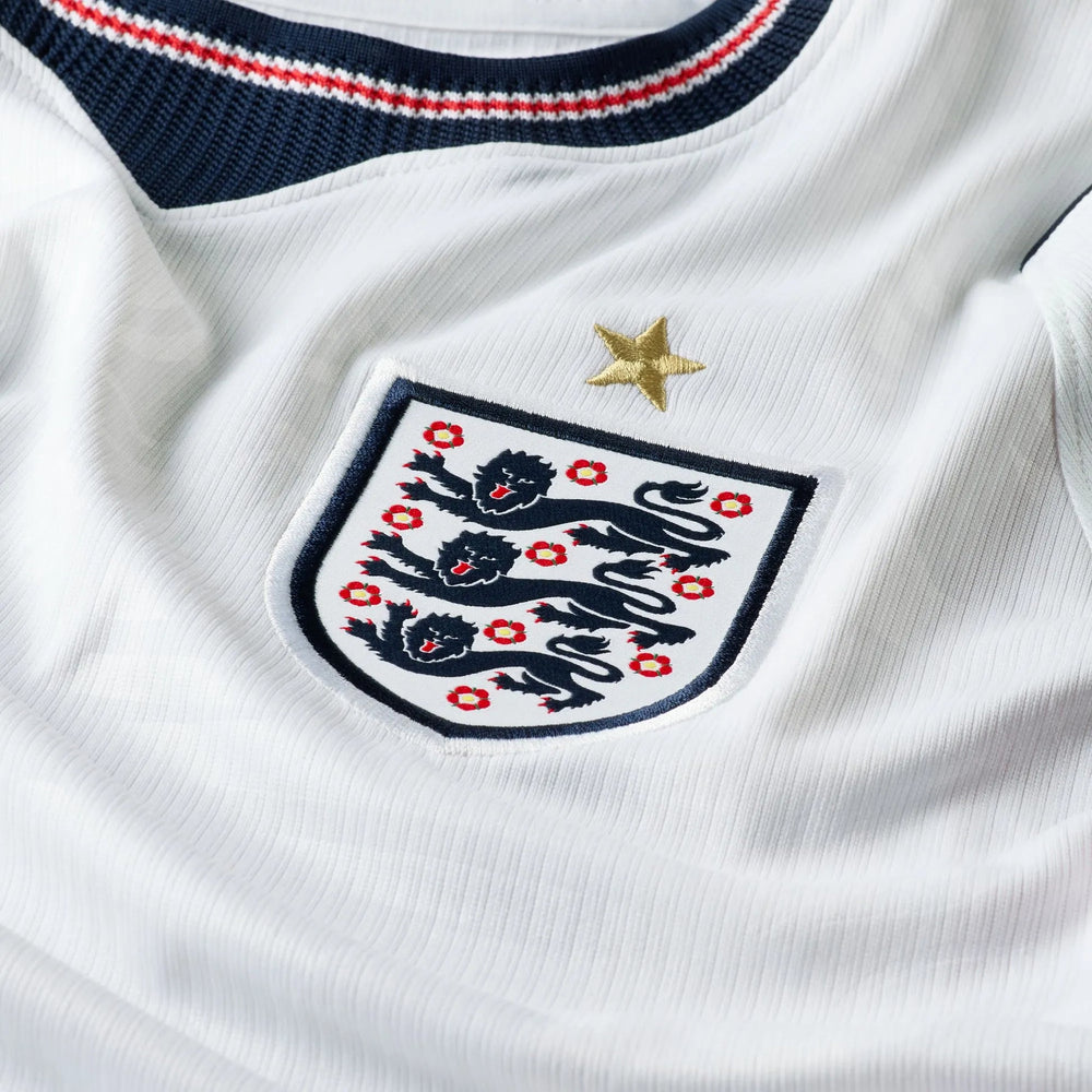 2026-27 England Men's Stadium Home Soccer Jersey White/Speed Red/Obsidian/Obsidian - Nike
