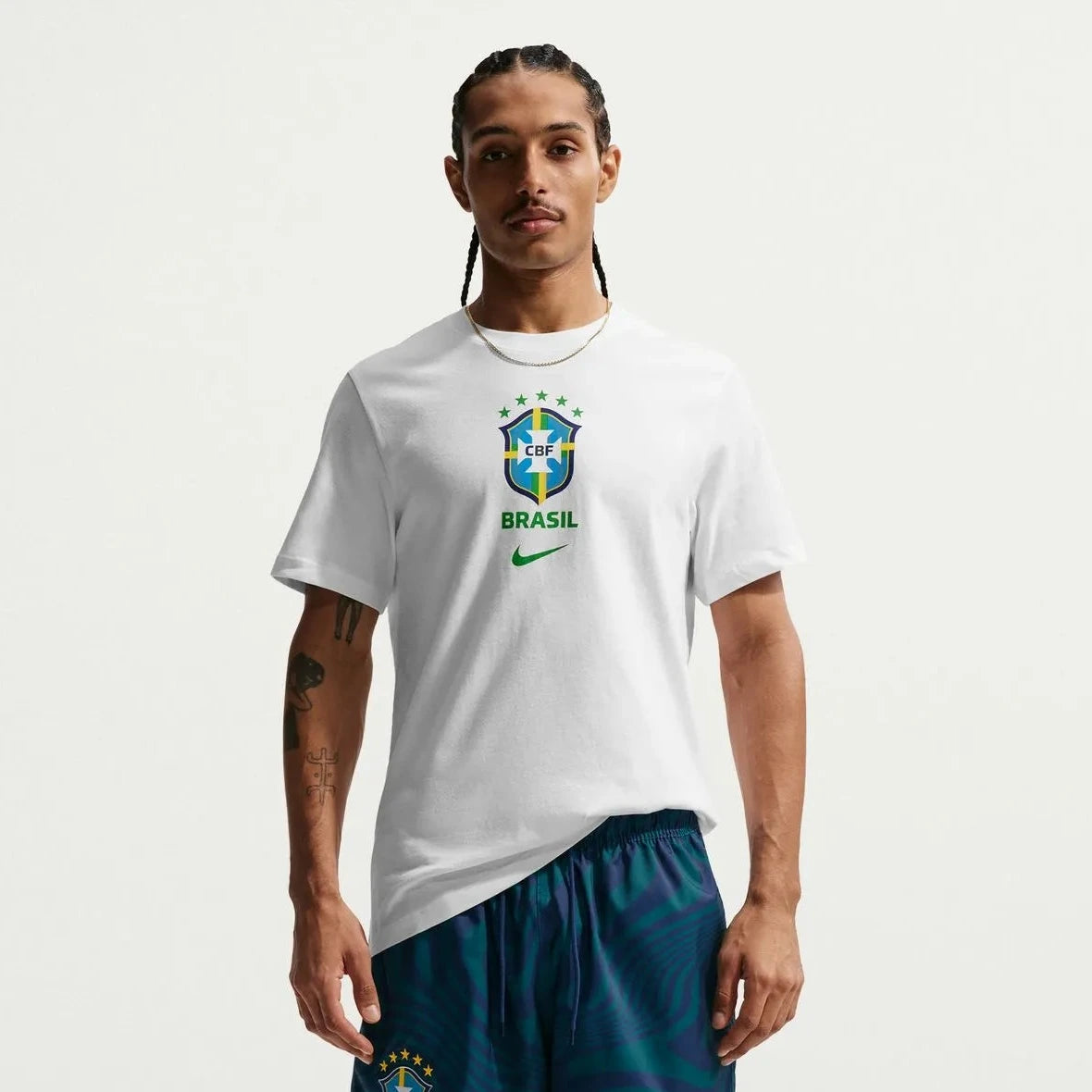 2026-27 Brazil Men's Crest Tee White - Nike