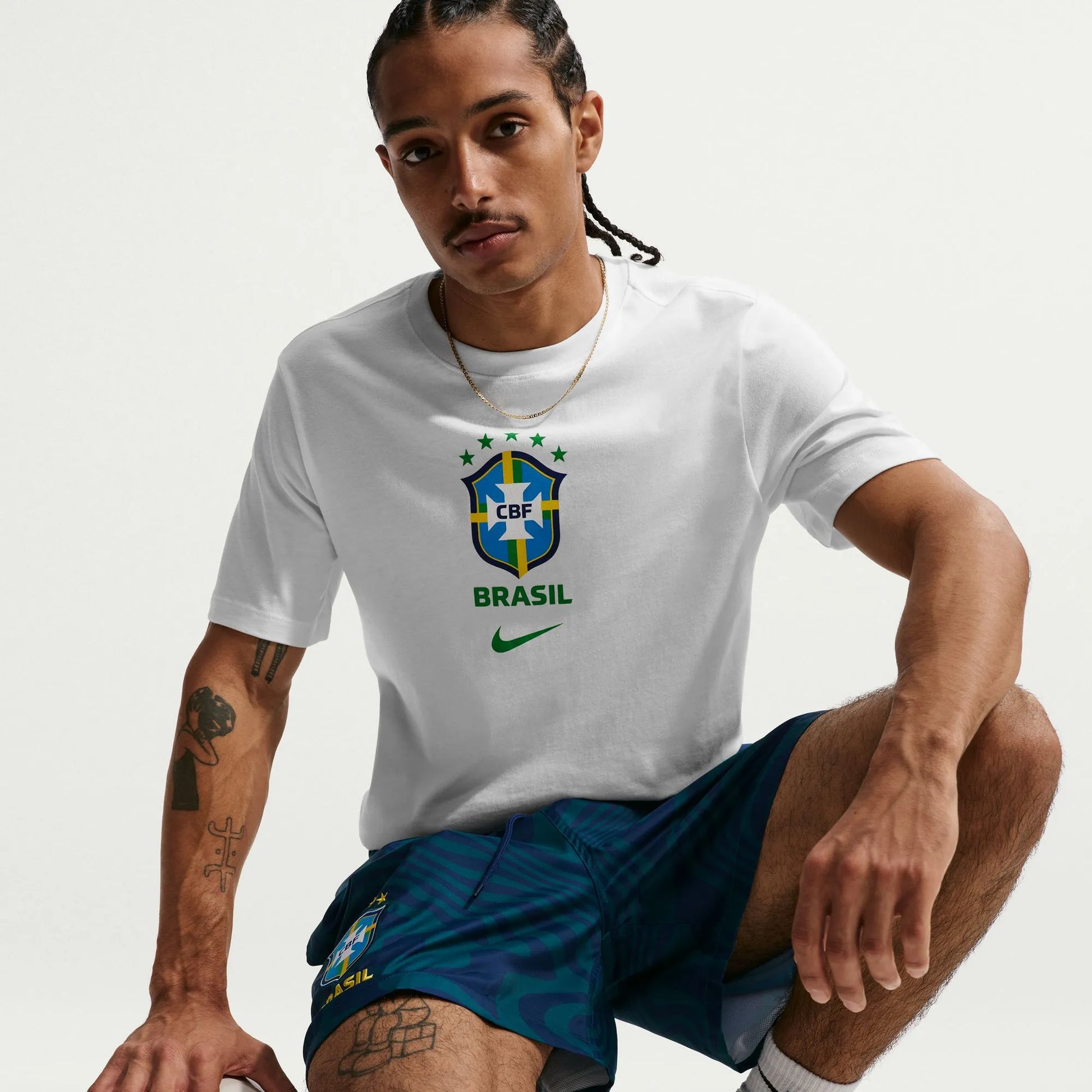 2026-27 Brazil Men's Crest Tee White - Nike