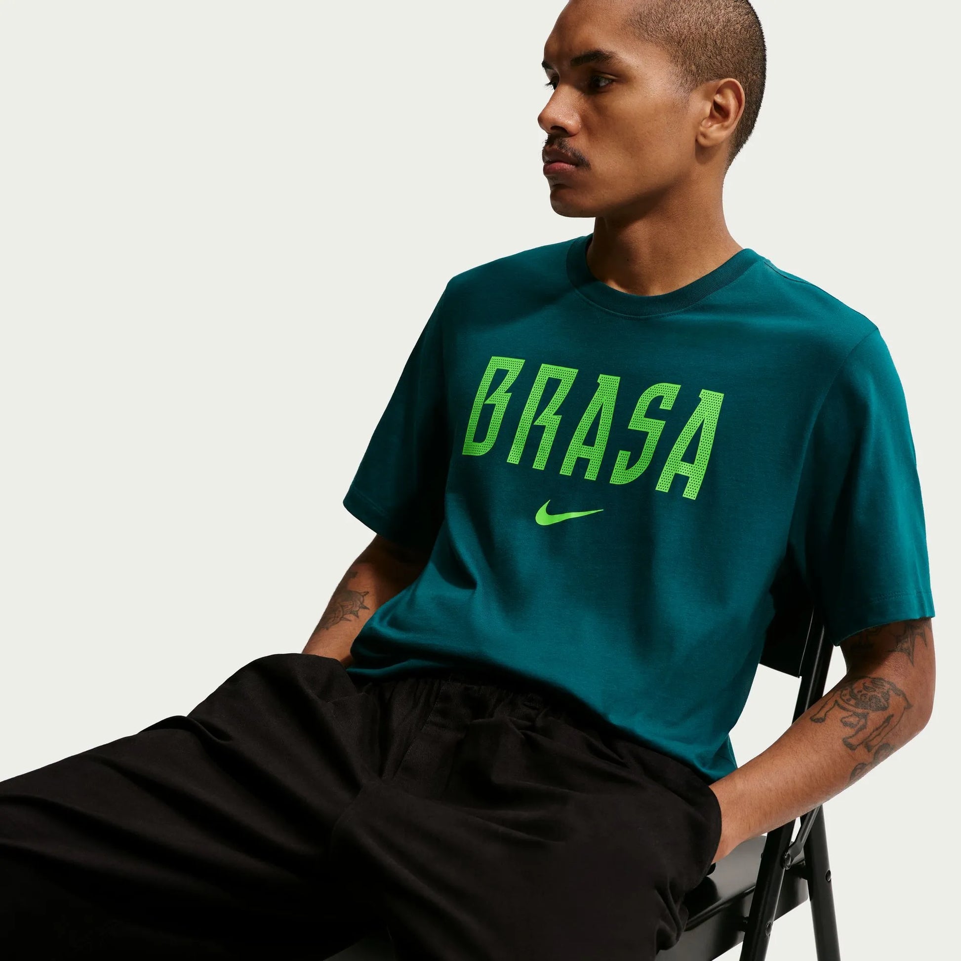 2026-27 Brazil Men's Wordmark Tee Geode Teal - Nike