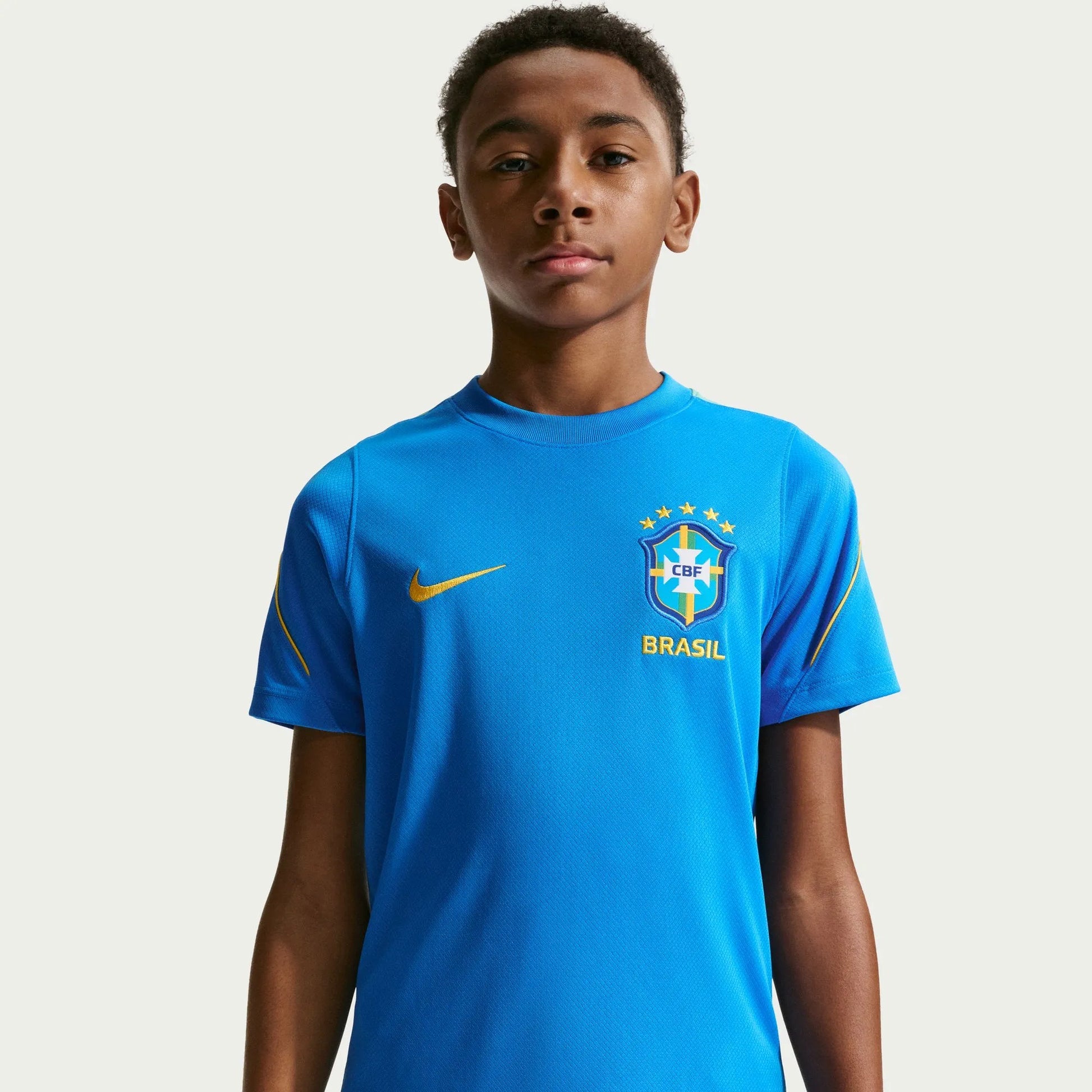 2026-27 Brazil Youth Strike Top Light Photo Blue/Light Menta/Midwest Gold - Nike