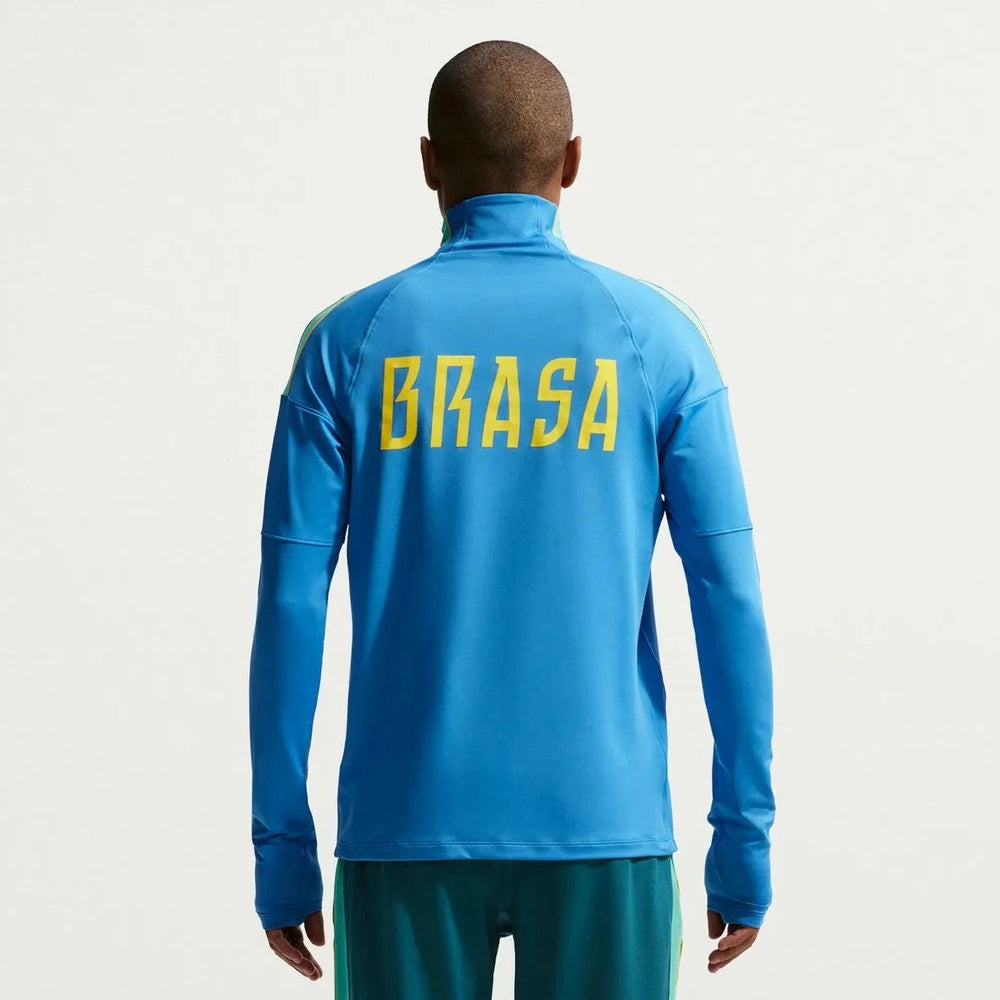 2026-27 Brazil Men's Strike Drill Top Light Photo Blue/Light Menta/Midwest Gold - Nike