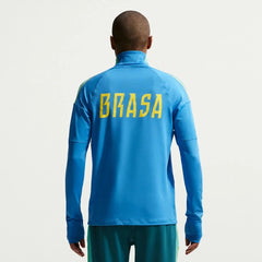 2026-27 Brazil Men's Strike Drill Top Light Photo Blue/Light Menta/Midwest Gold - Nike