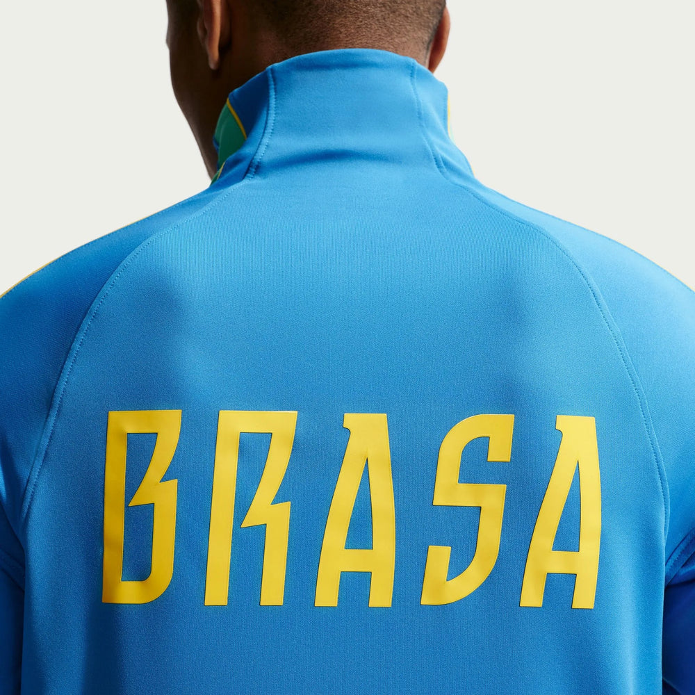 2026-27 Brazil Men's Strike Drill Top Light Photo Blue/Light Menta/Midwest Gold - Nike