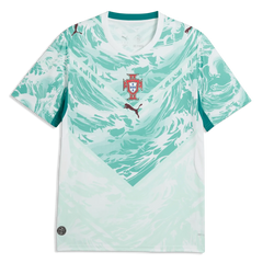 2026-27 Portugal Men's Stadium Away Soccer Jersey Puma White-Green Lagoon - Puma