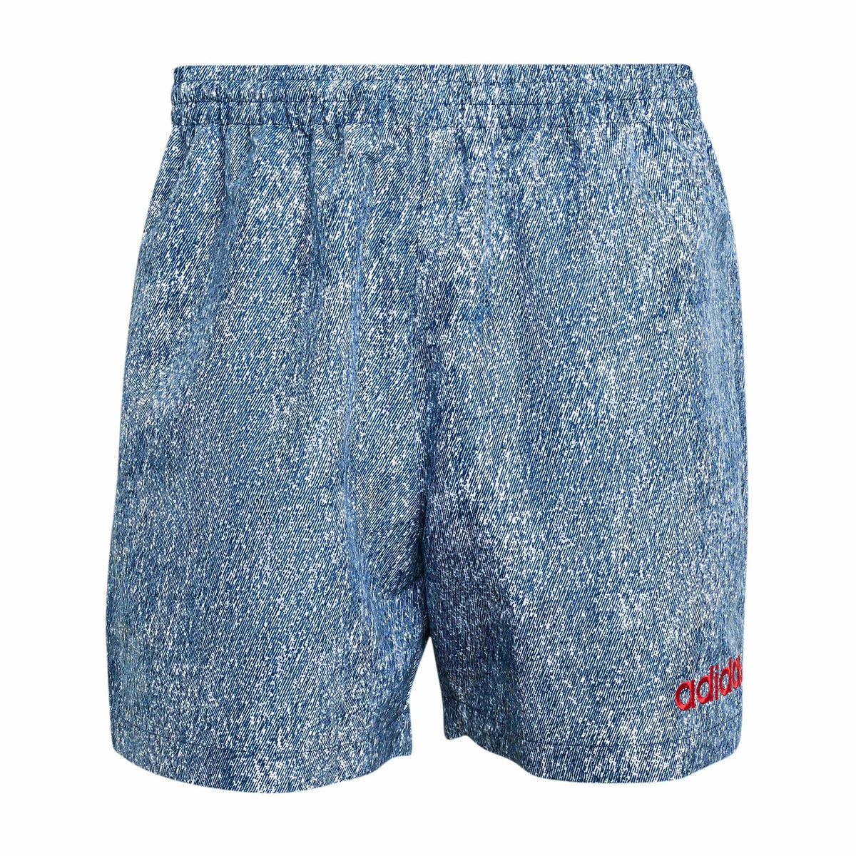 USA Men's Denim Graphic Shorts White / Dark Blue - Adidas