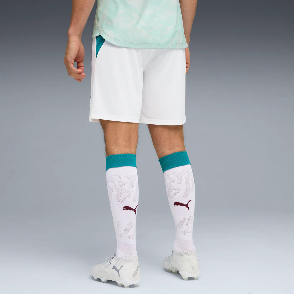 2026-27 Portugal Men's Stadium Away Shorts Puma White-Green Lagoon - Puma