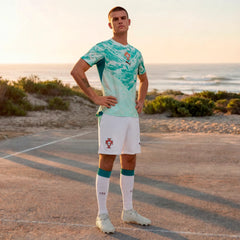 2026-27 Portugal Men's Stadium Away Shorts Puma White-Green Lagoon - Puma