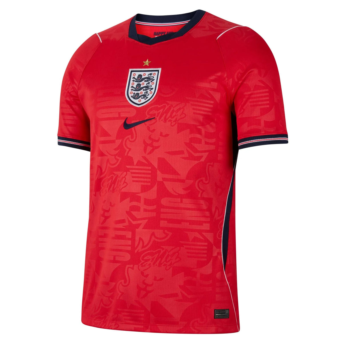 2026-27 England Men's Stadium Away Soccer Jersey Speed Red/Obsidian/White/Obsidian - Nike
