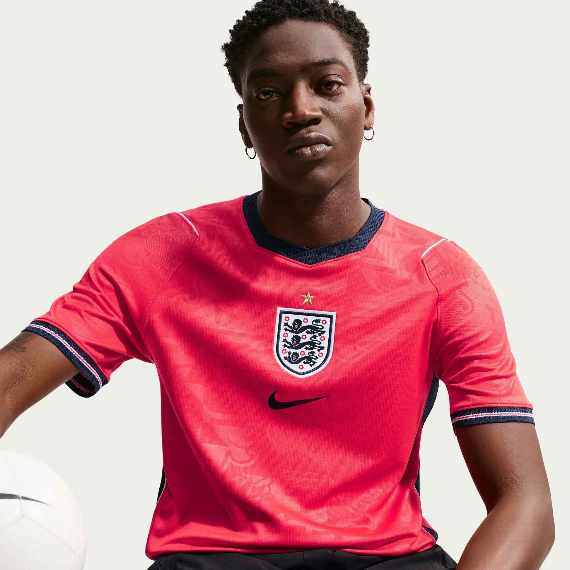 2026-27 England Men's Stadium Away Soccer Jersey Speed Red/Obsidian/White/Obsidian - Nike