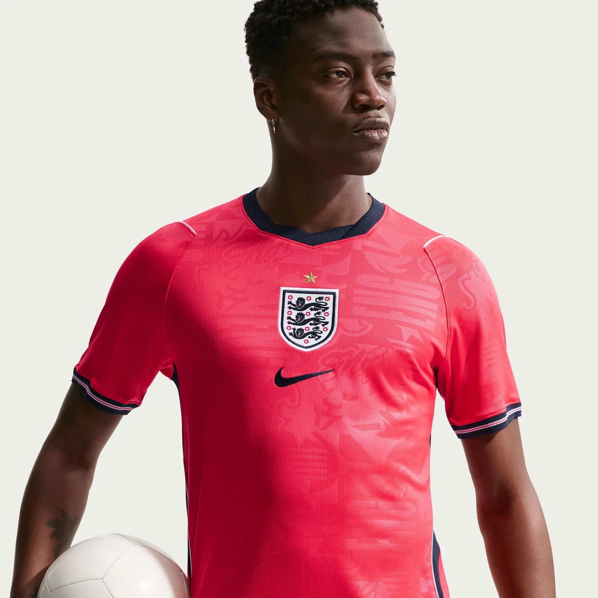 2026-27 England Men's Stadium Away Soccer Jersey Speed Red/Obsidian/White/Obsidian - Nike