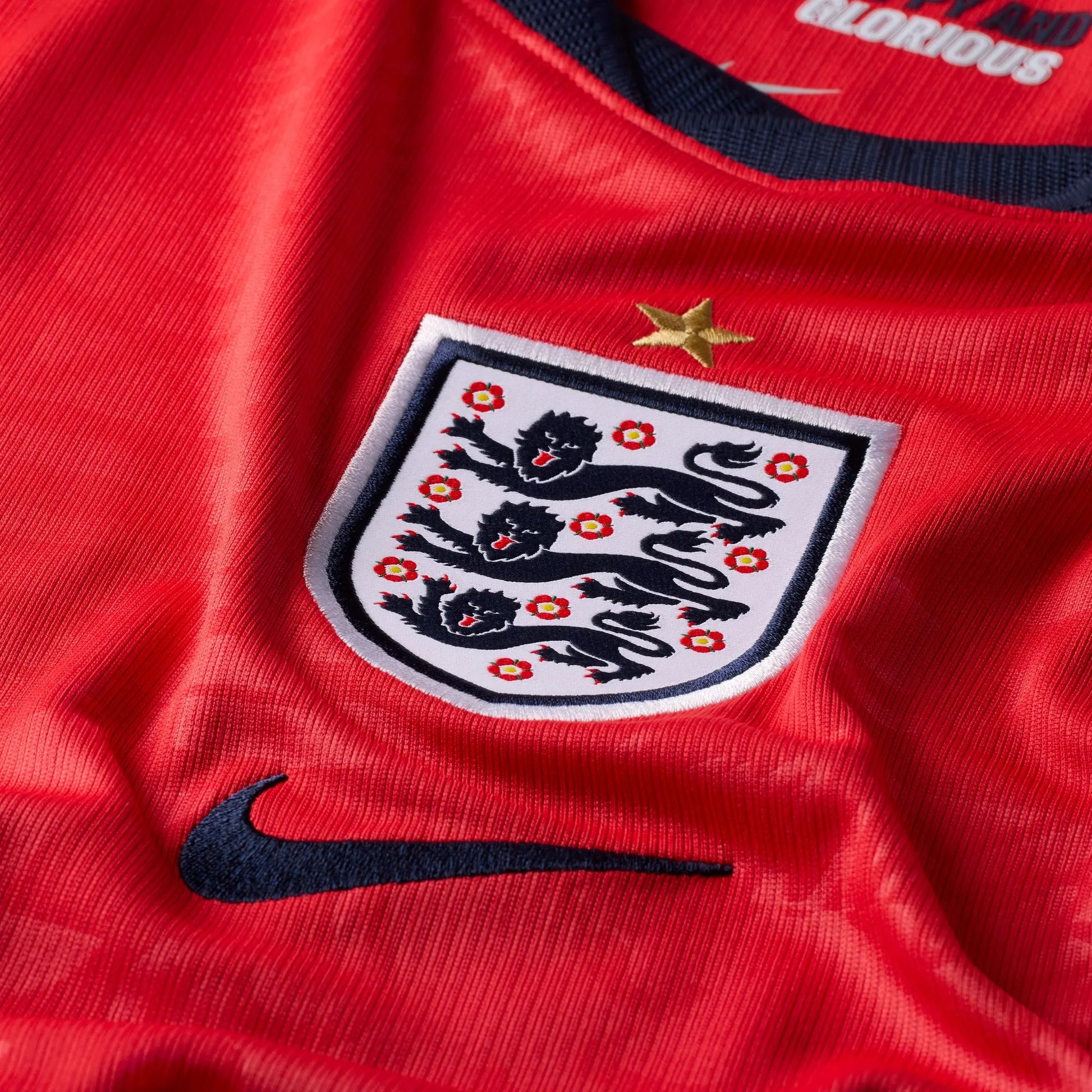 2026-27 England Men's Stadium Away Soccer Jersey Speed Red/Obsidian/White/Obsidian - Nike