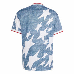 USA Men's Denim Graphic Jersey White / Dark Blue - Adidas