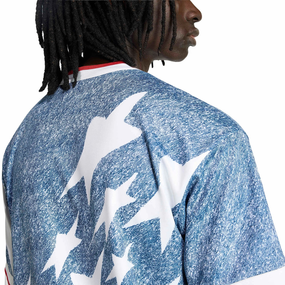 USA Men's Denim Graphic Jersey White / Dark Blue - Adidas