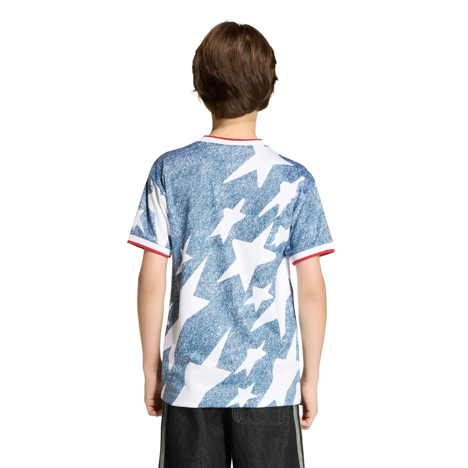 USA Youth Denim Graphic Jersey White / Dark Blue - Adidas
