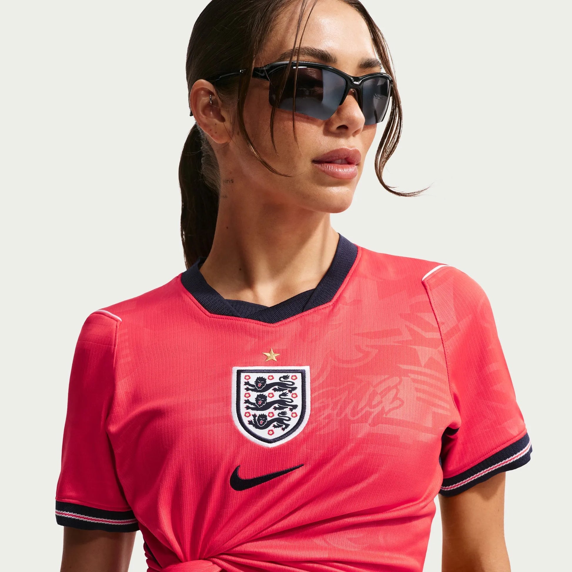 2026-27 England Women's Stadium Away Soccer Jersey Speed Red/Obsidian/White/Obsidian - Nike