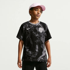 2026-27 England Youth All Over Print Tee Dark Steel Grey - Nike