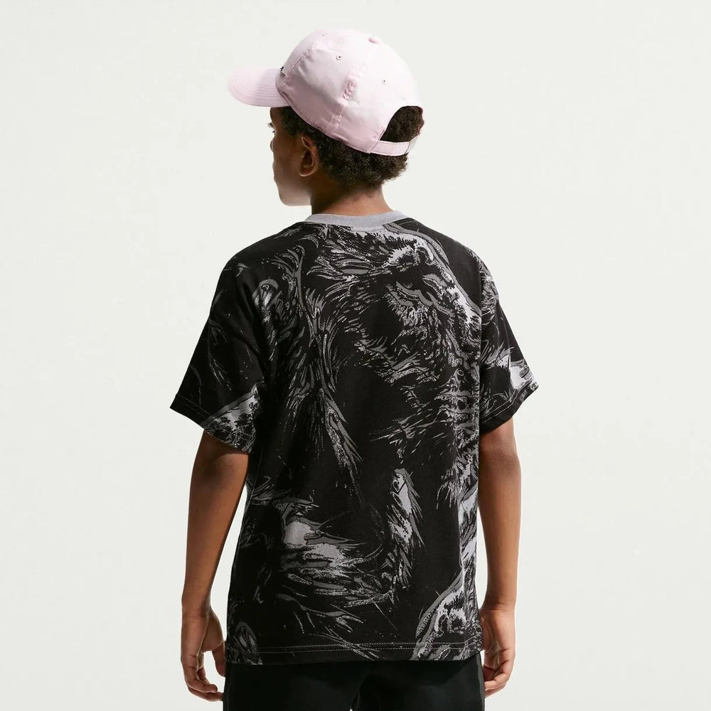 2026-27 England Youth All Over Print Tee Dark Steel Grey - Nike