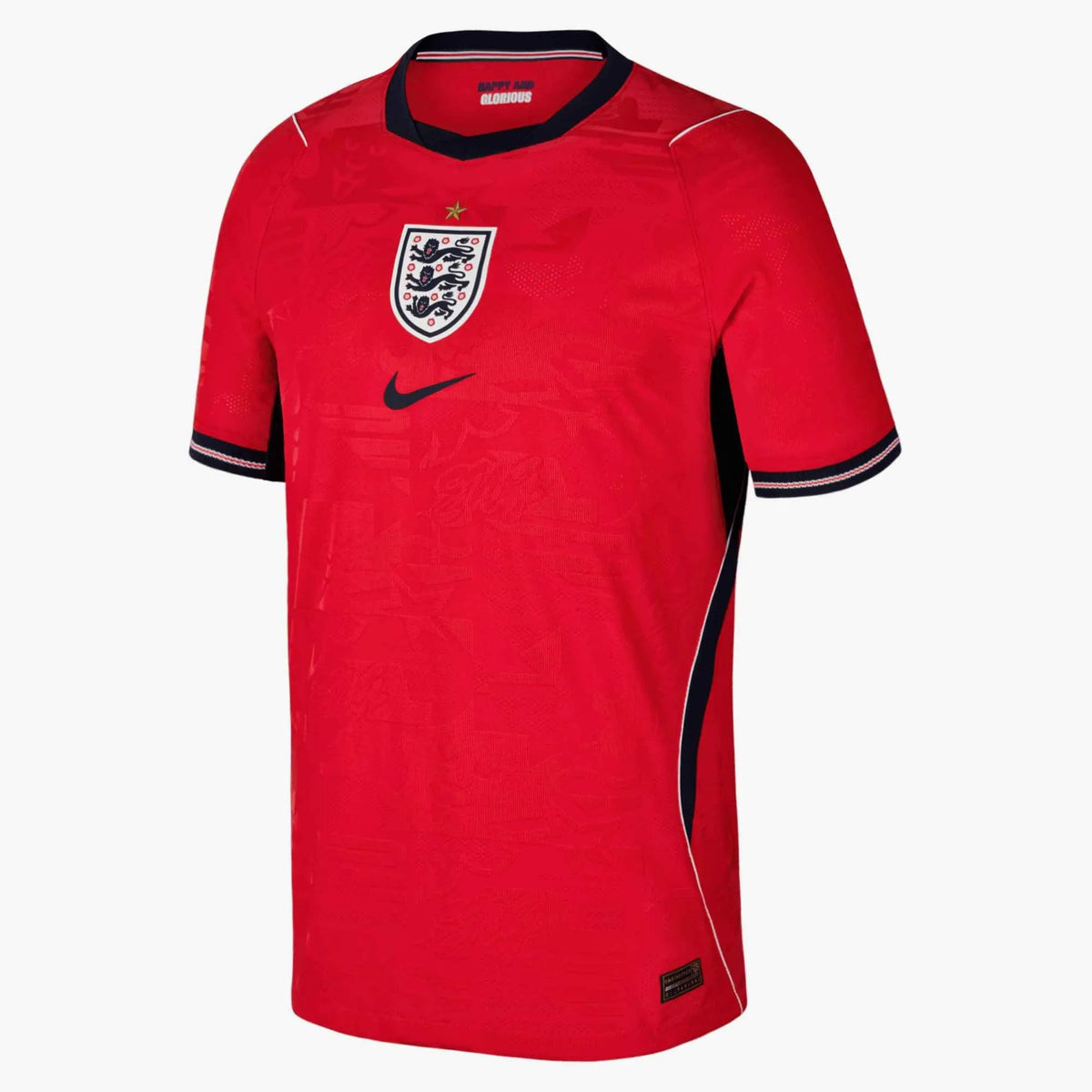 2026-27 England Youth Authentic Away Soccer Jersey Speed Red/Obsidian/White/Obsidian - Nike