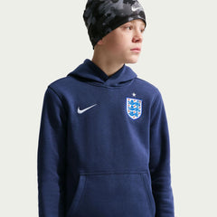 2026-27 England Youth Club Pullover Hoodie Midnight Navy/White - Nike