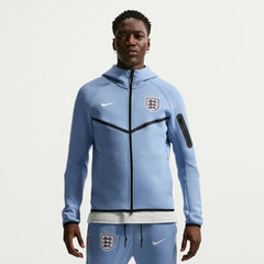 2026-27 England Men's Full-Zip Tech Fleece Hoodie Work Blue/White - Nike