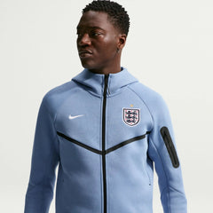 2026-27 England Men's Full-Zip Tech Fleece Hoodie Work Blue/White - Nike