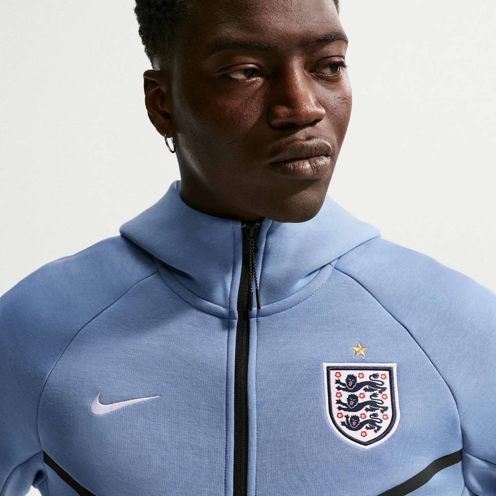 2026-27 England Men's Full-Zip Tech Fleece Hoodie Work Blue/White - Nike