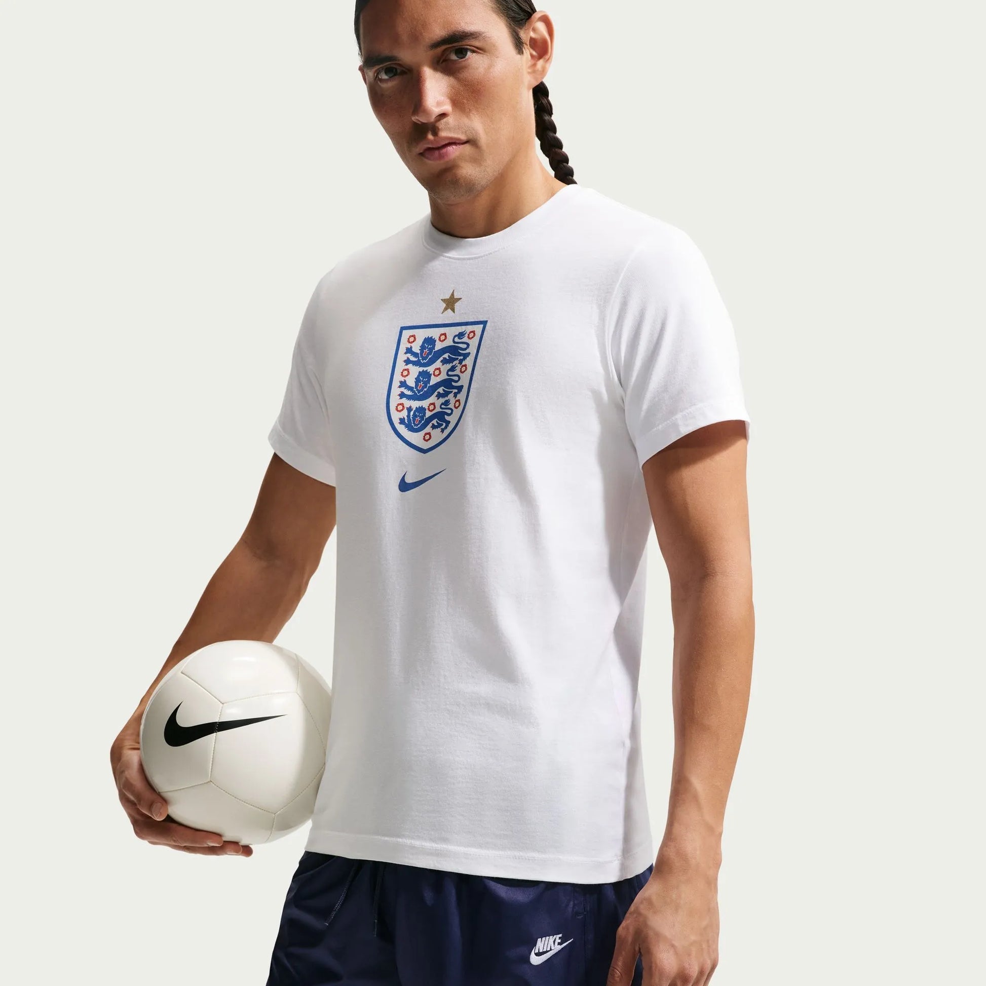 2026-27 England Men's Crest Tee White - Nike