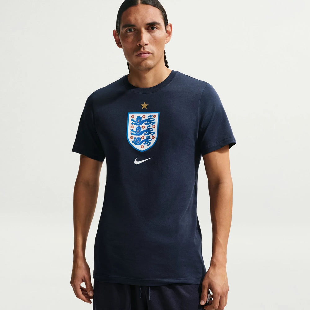 2026-27 England Men's Crest Tee Obsidian - Nike