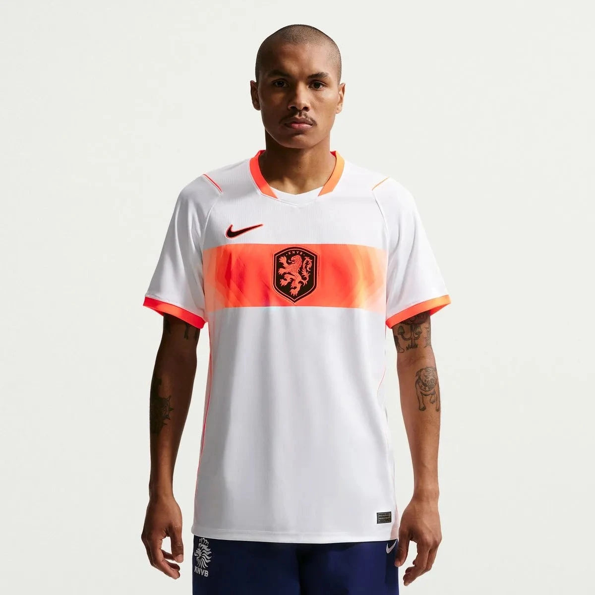 2026-27 Netherlands Men's Stadium Away Soccer Jersey White/Hyper Crimson/Black - Nike