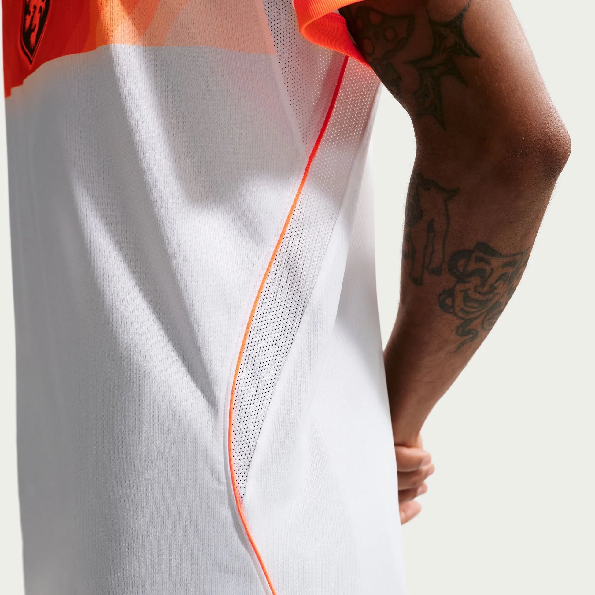 2026-27 Netherlands Men's Stadium Away Soccer Jersey White/Hyper Crimson/Black - Nike