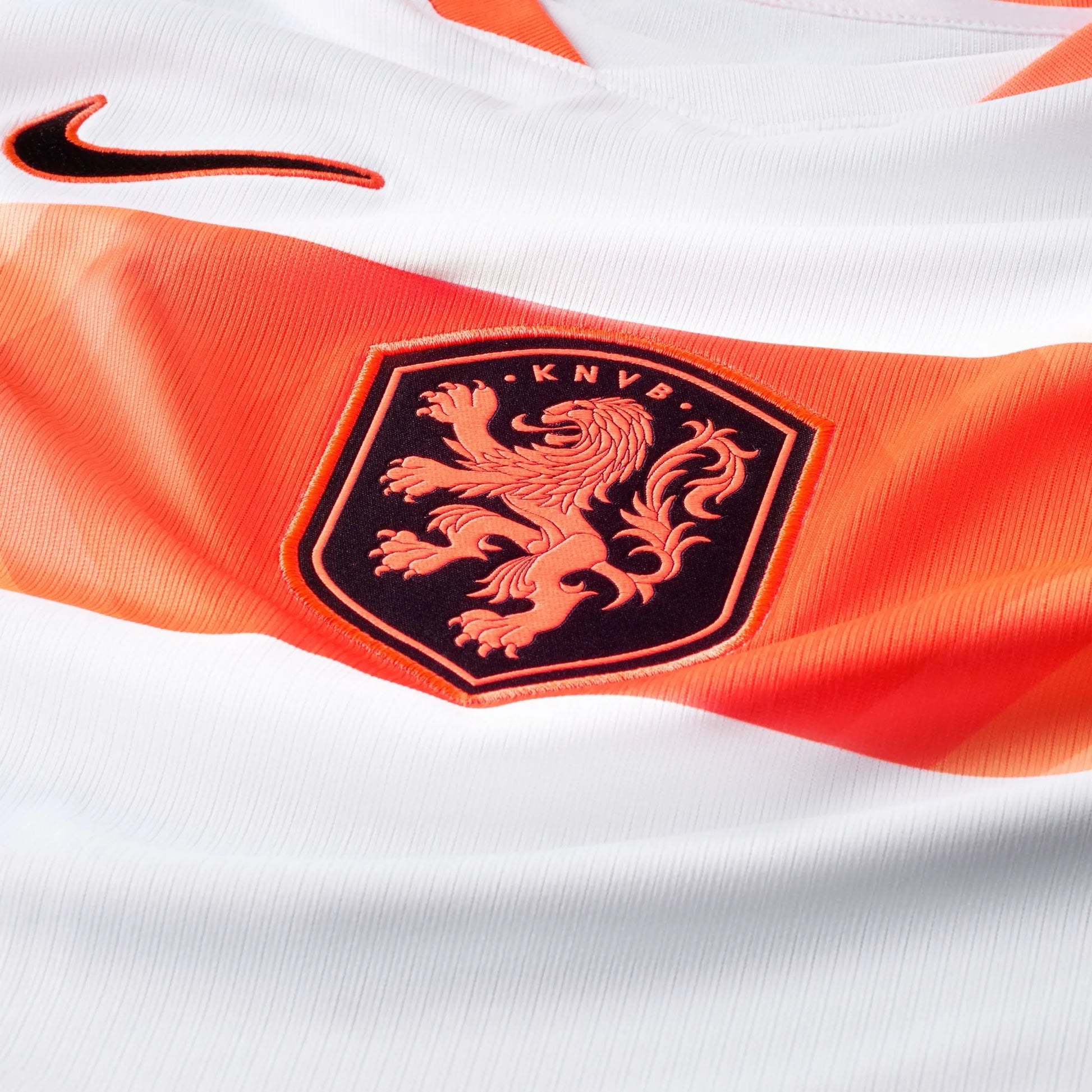 2026-27 Netherlands Men's Stadium Away Soccer Jersey White/Hyper Crimson/Black - Nike