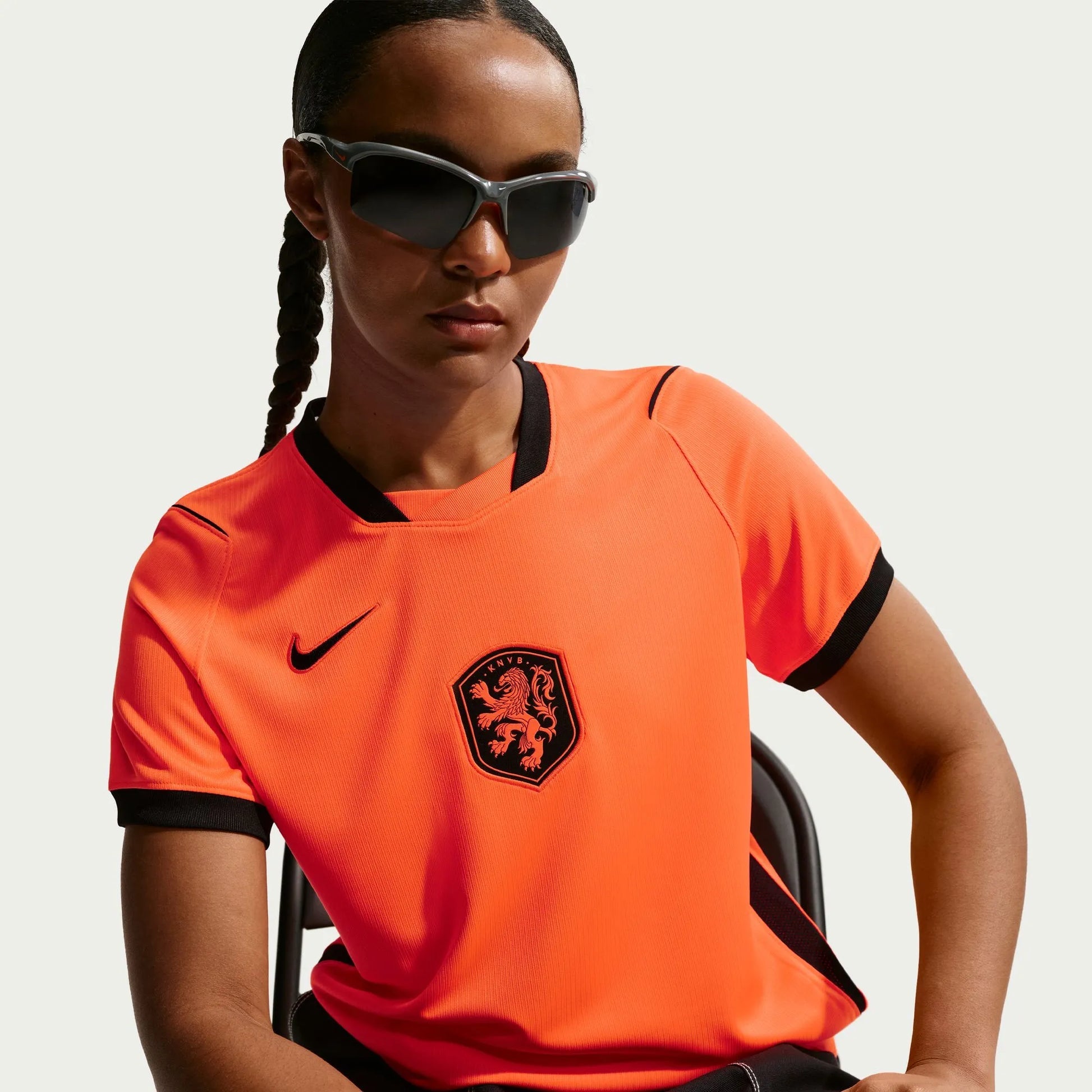 2026-27 Netherlands Women's Stadium Home Soccer Jersey Hyper Crimson/Black - Nike