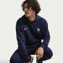 2026-27 France Men's Club French Terry Pullover Hoodie Blackened Blue/White - Nike
