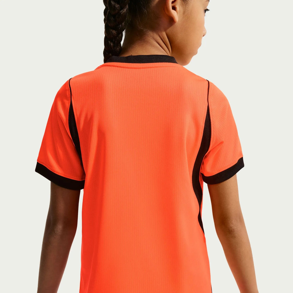 2026-27 Netherlands Youth Stadium Home Soccer Jersey Hyper Crimson/Black - Nike