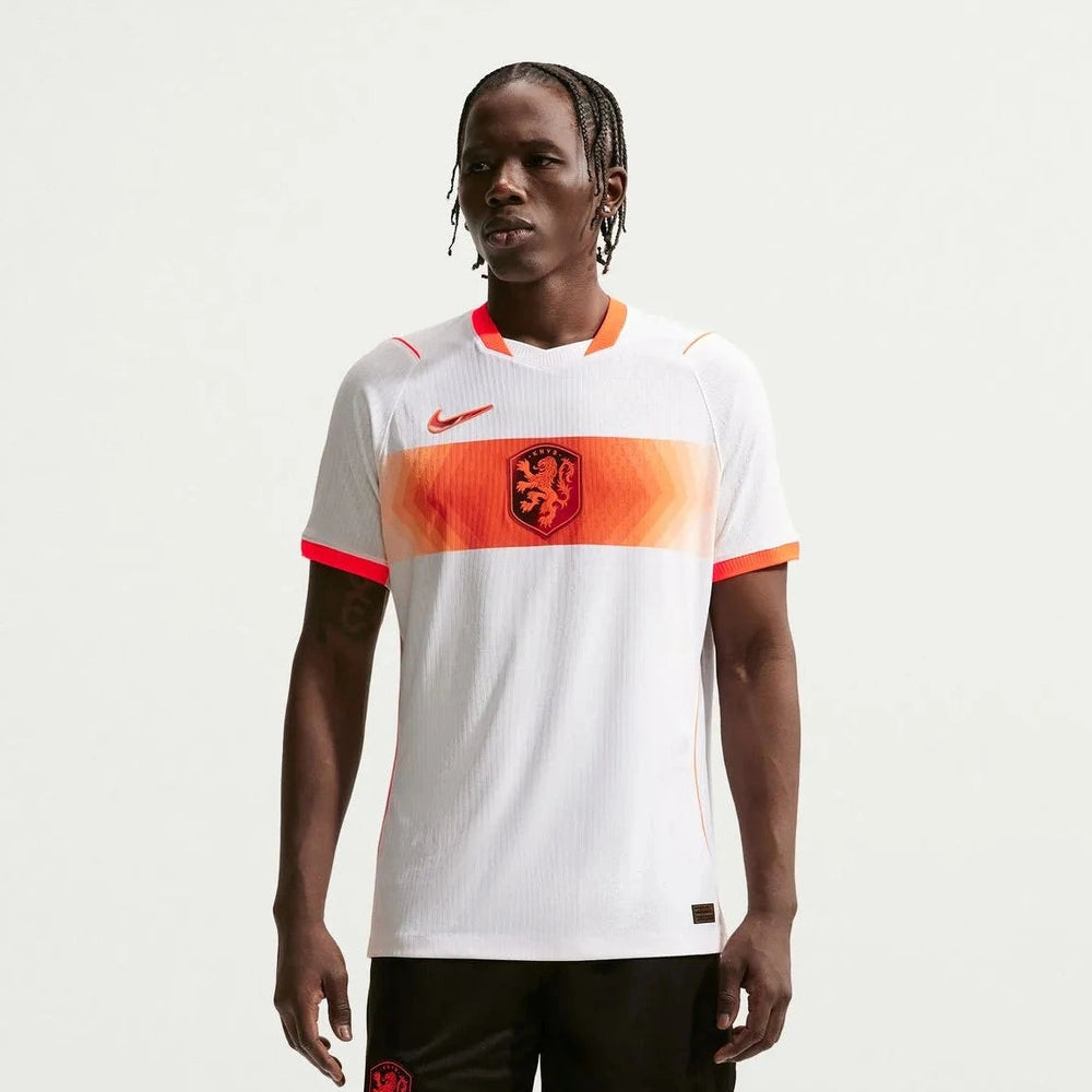 2026-27 Netherlands Men's Authentic Away Soccer Jersey White/Hyper Crimson/Black - Nike