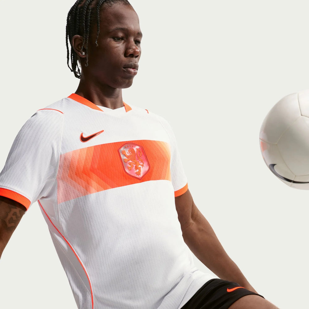 2026-27 Netherlands Men's Authentic Away Soccer Jersey White/Hyper Crimson/Black - Nike