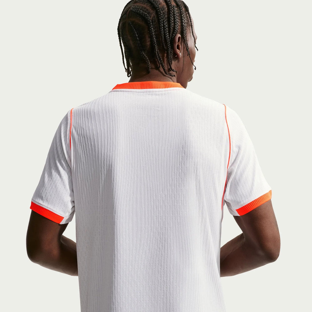 2026-27 Netherlands Men's Authentic Away Soccer Jersey White/Hyper Crimson/Black - Nike